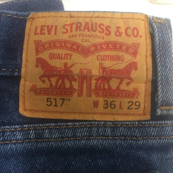 Levi's 517 Blue Jeans Men's (34 X27*) - Picture 7 of 7